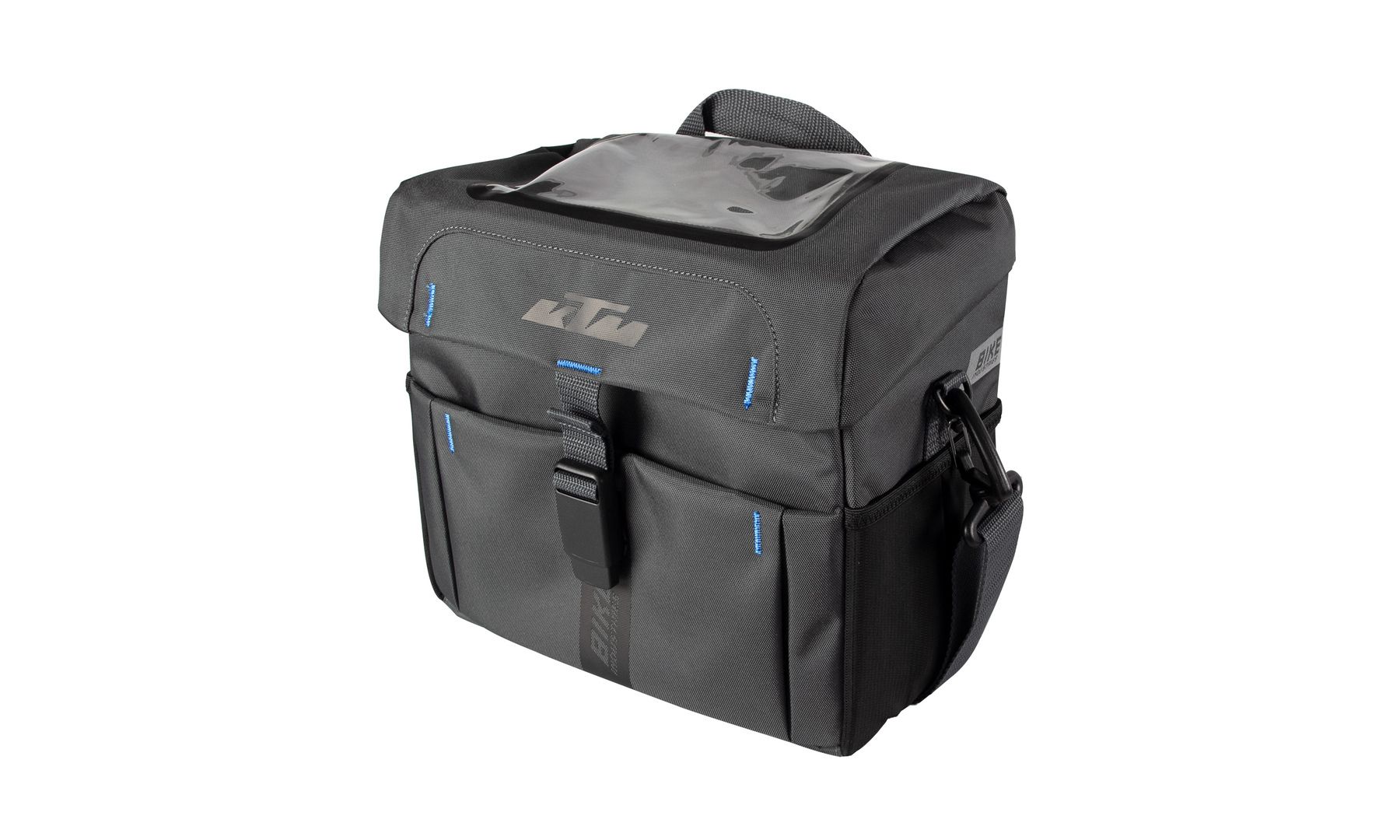 KTM SPORT HANDLEBAR BAG GREY / BLUE, 8.5 L